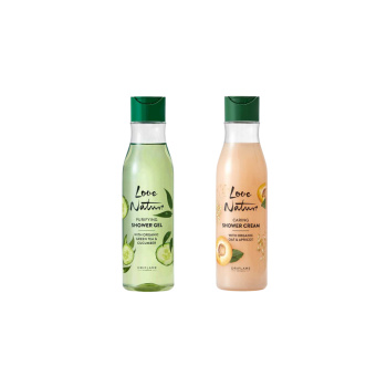 Green Tea & Cucumber Showergel + Organic Oat & Apricot Shower Cream 