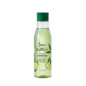 Purifying Shower Gel with Organic Green Tea & Cucumber